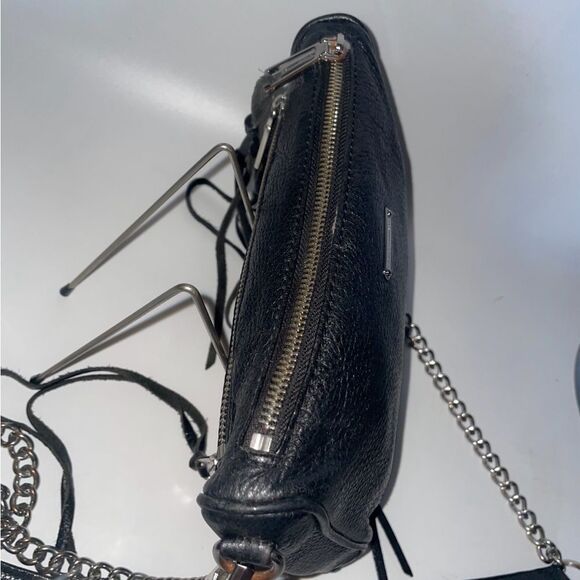 Rebecca Minkoff Leather Crossbody Black Small - Picture 6 of 9